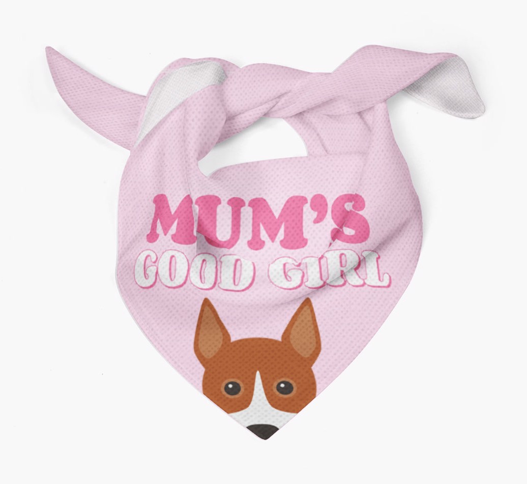 'Mum's Good Girl' - Personalised {breedFullName} Bandana