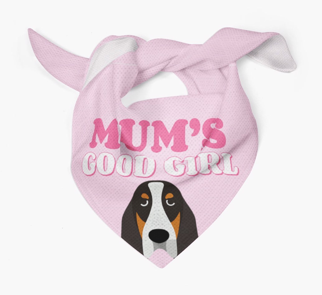 'Mum's Good Girl' - Personalised {breedFullName} Bandana