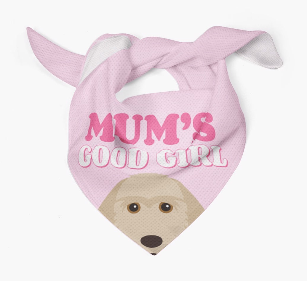 'Mum's Good Girl' - Personalised {breedFullName} Bandana