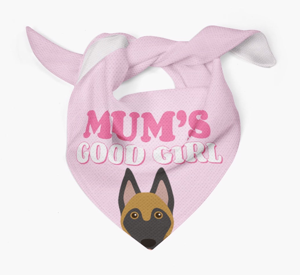 'Mum's Good Girl' - Personalised {breedFullName} Bandana