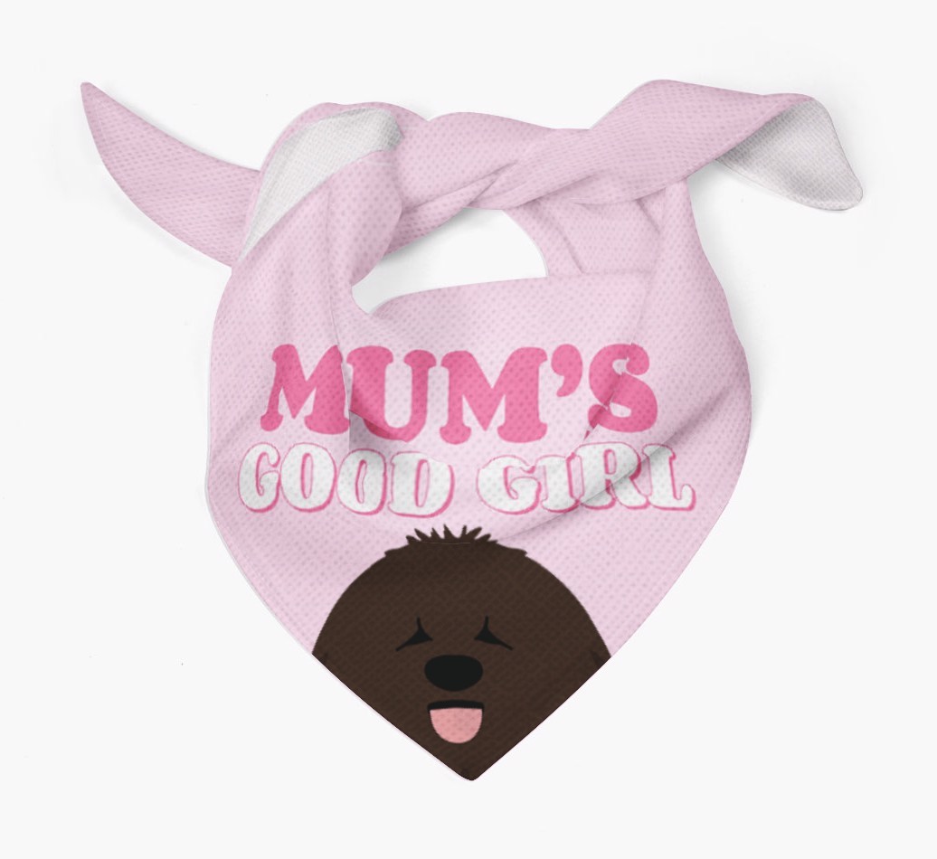 'Mum's Good Girl' - Personalised {breedFullName} Bandana