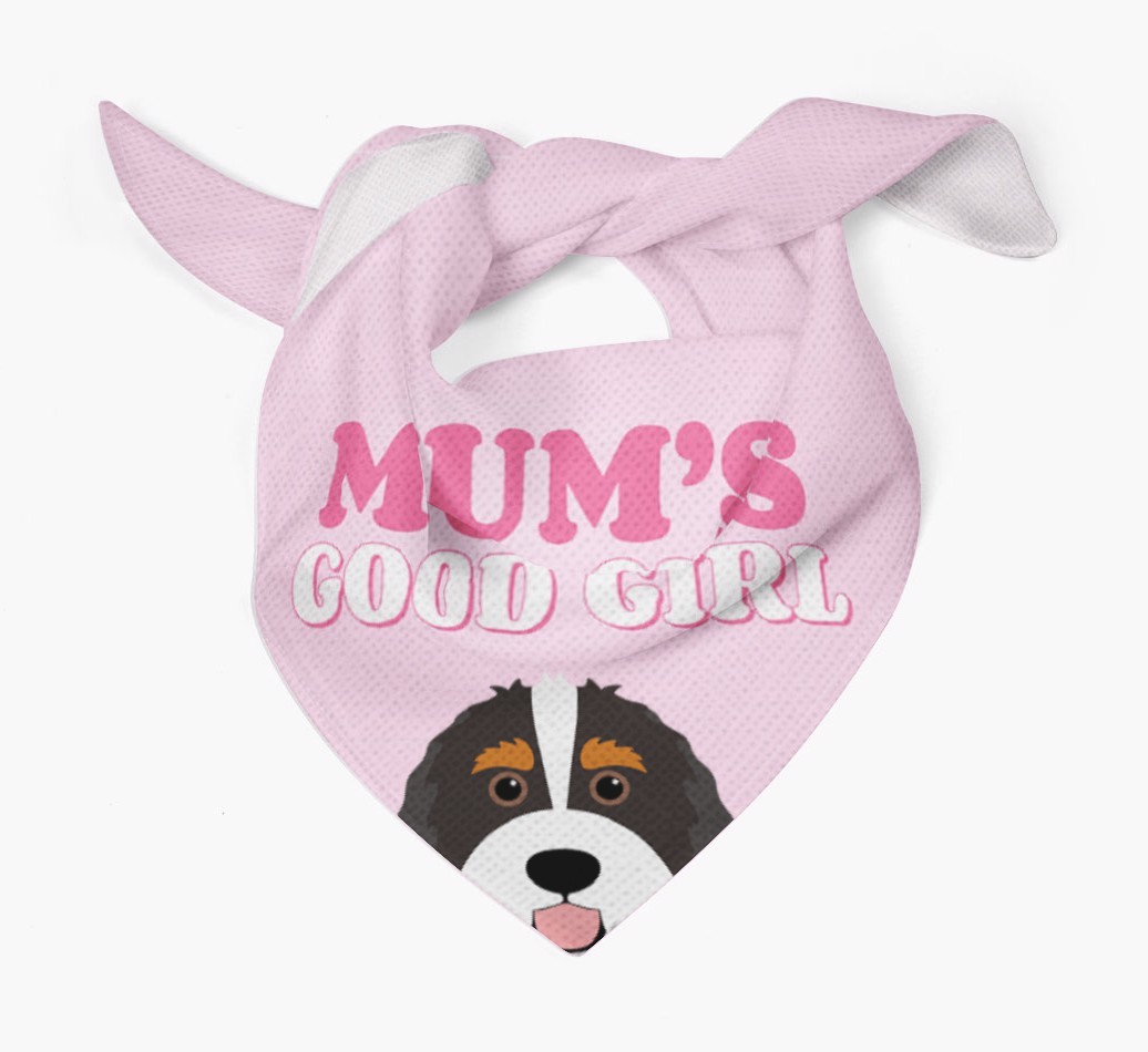 'Mum's Good Girl' - Personalised {breedFullName} Bandana
