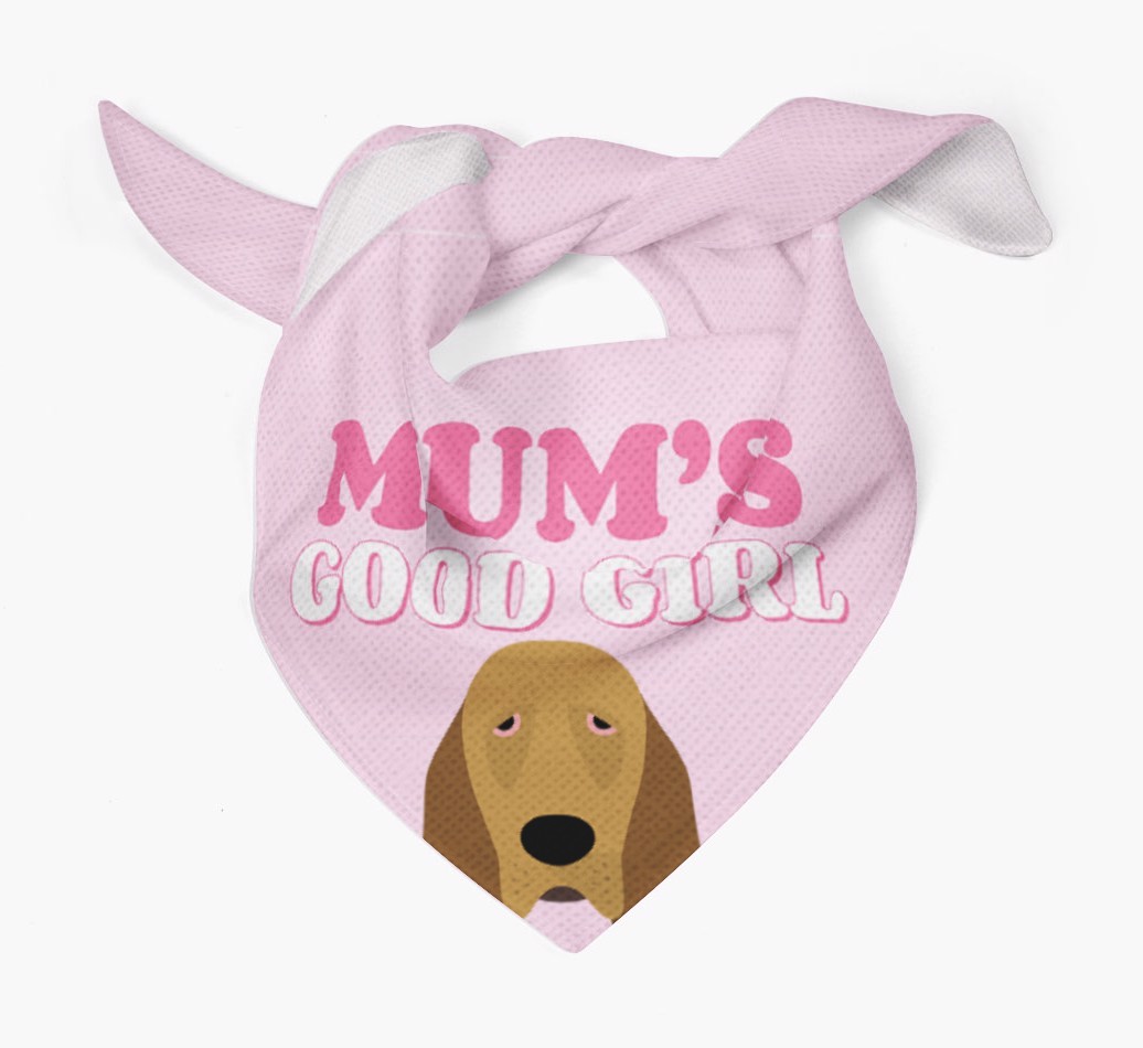 'Mum's Good Girl' - Personalised {breedFullName} Bandana