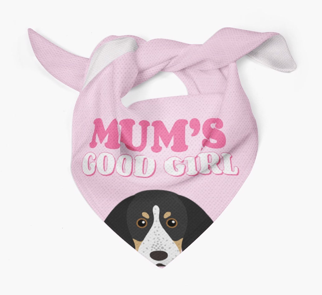 'Mum's Good Girl' - Personalised {breedFullName} Bandana