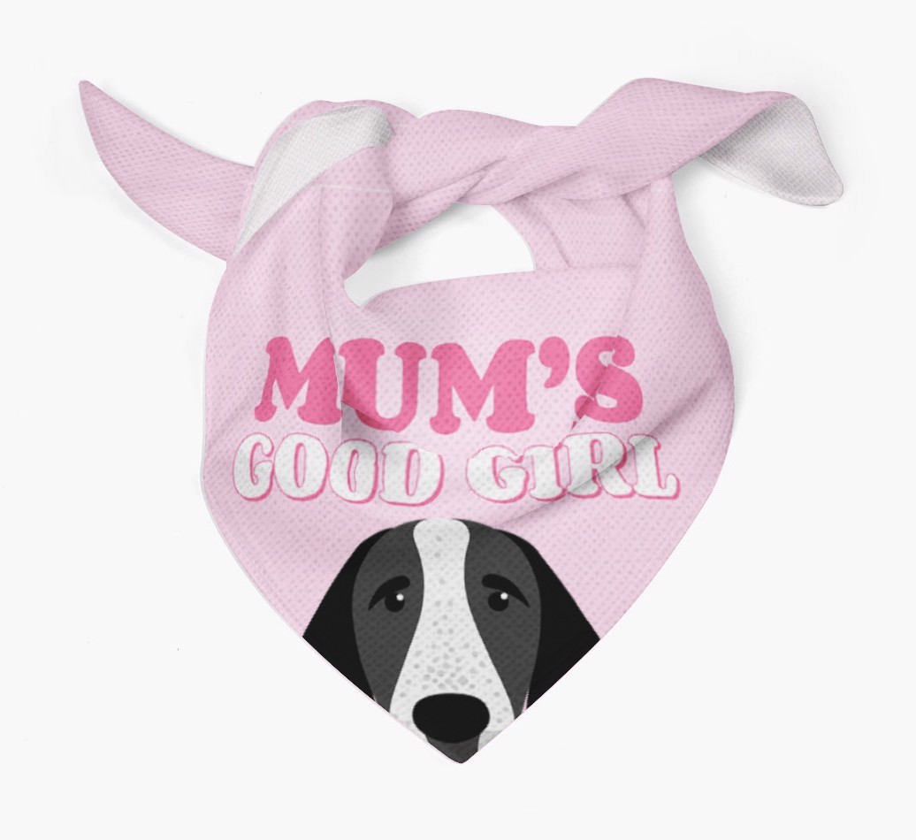 'Mum's Good Girl' - Personalised {breedFullName} Bandana