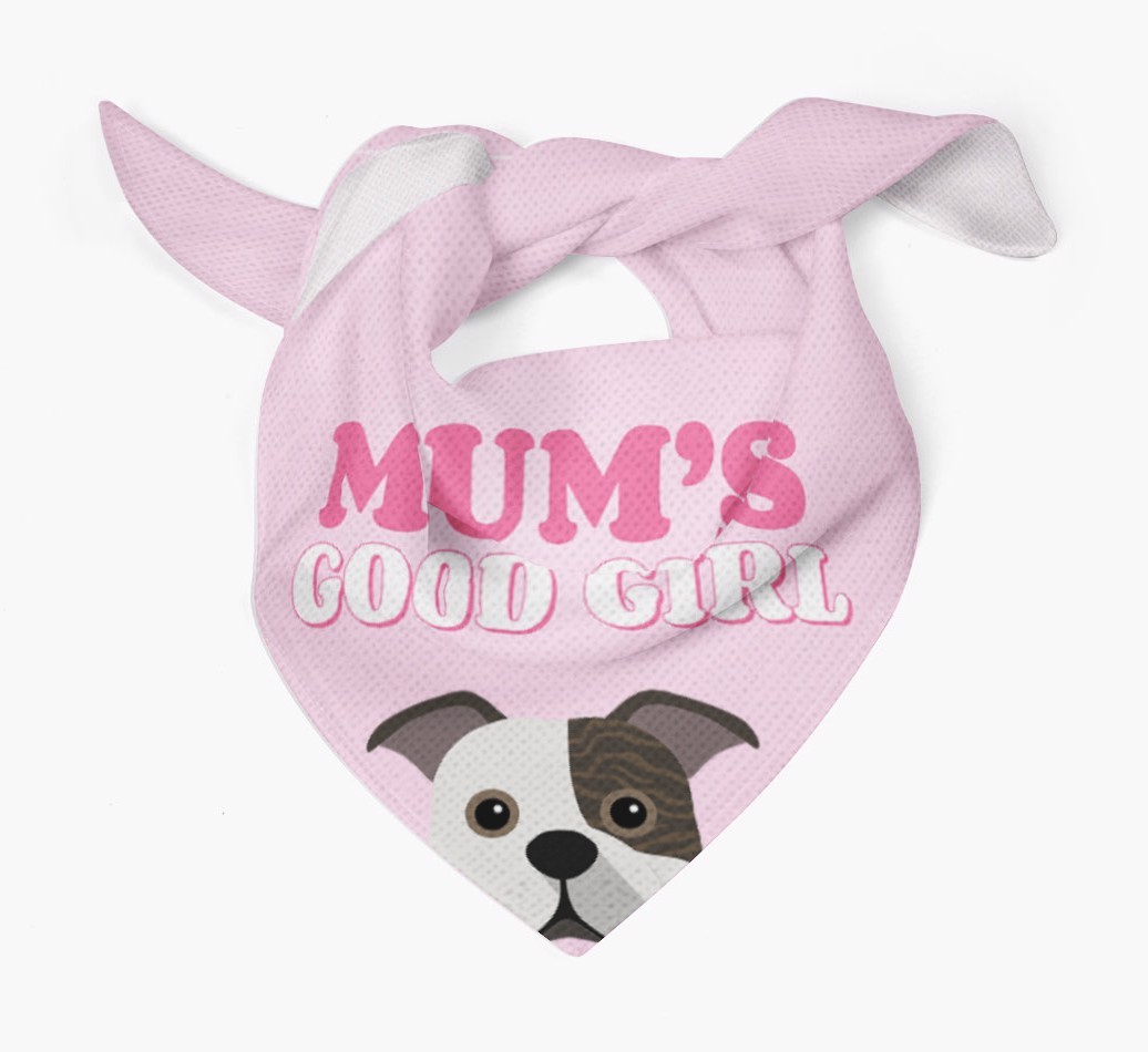 'Mum's Good Girl' - Personalised {breedFullName} Bandana