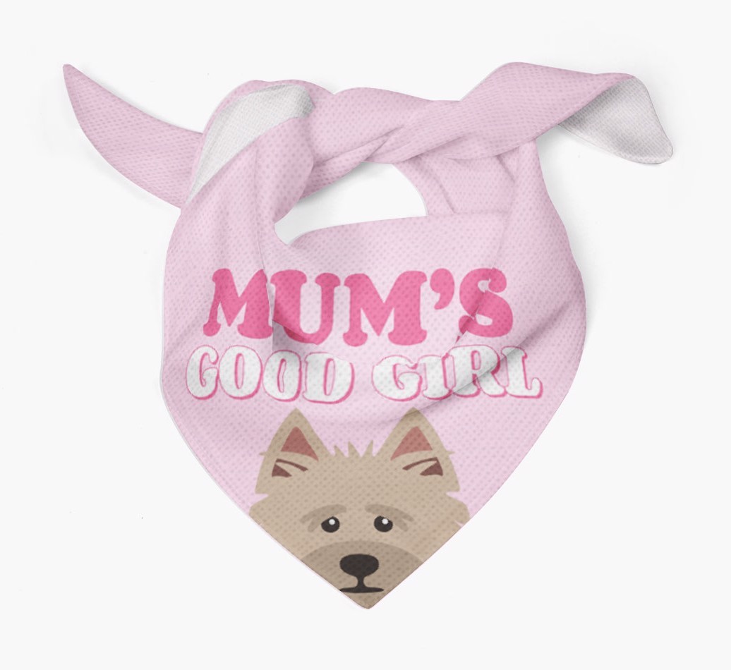 'Mum's Good Girl' - Personalised {breedFullName} Bandana
