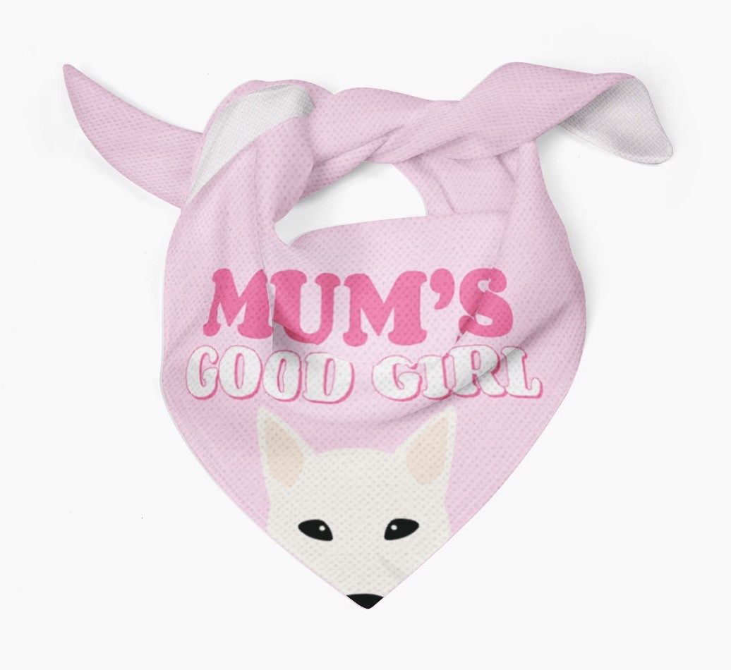 'Mum's Good Girl' - Personalised {breedFullName} Bandana