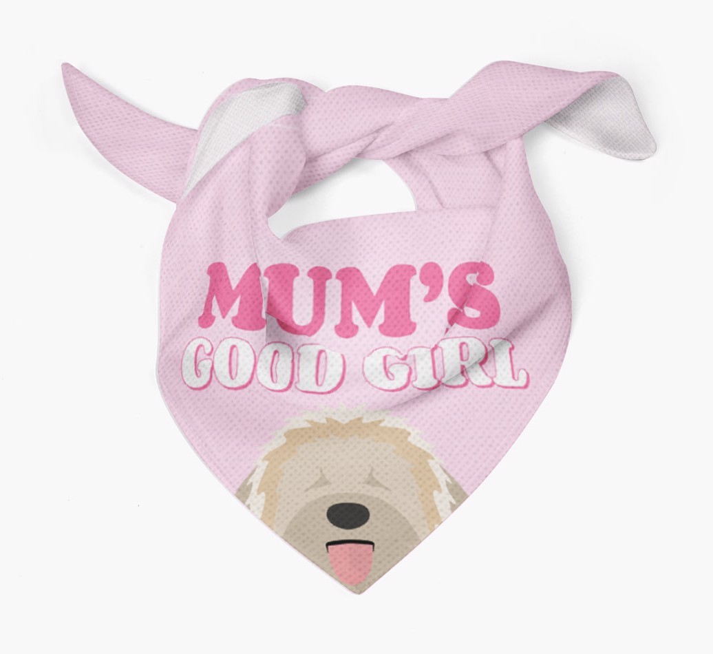 'Mum's Good Girl' - Personalised {breedFullName} Bandana