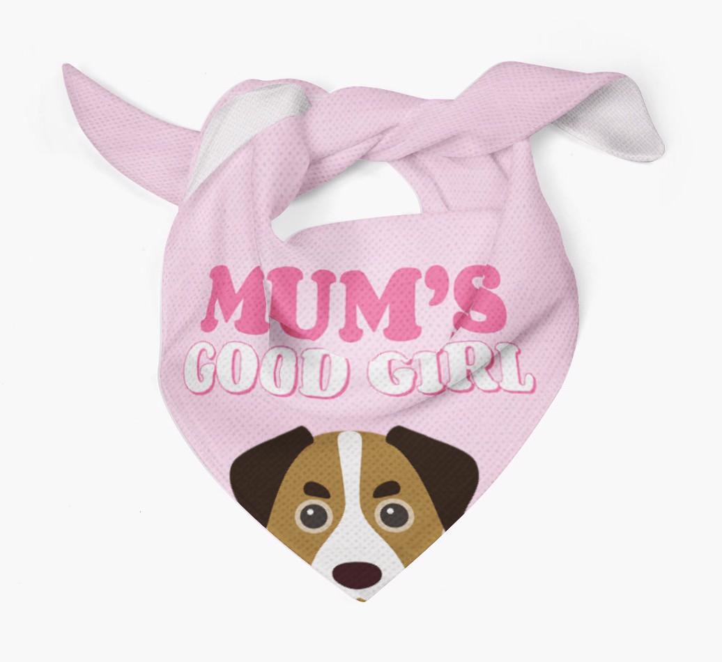 'Mum's Good Girl' - Personalised {breedFullName} Bandana