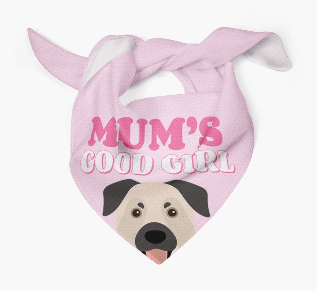 'Mum's Good Girl' - Personalised {breedFullName} Bandana