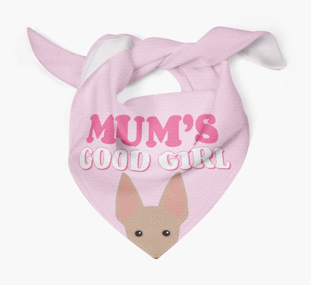 'Mum's Good Girl' - Personalised {breedFullName} Bandana