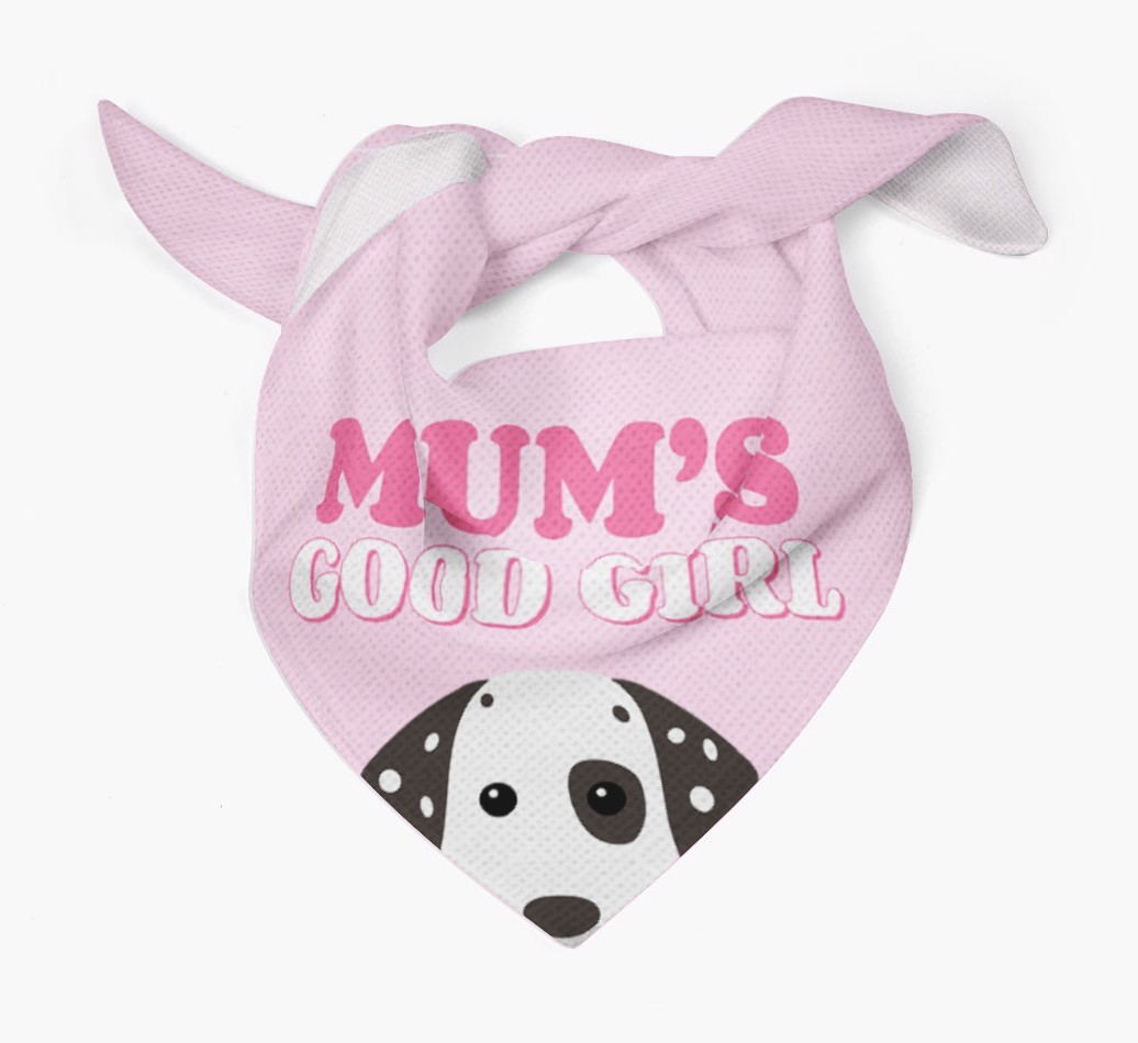 'Mum's Good Girl' - Personalised {breedFullName} Bandana