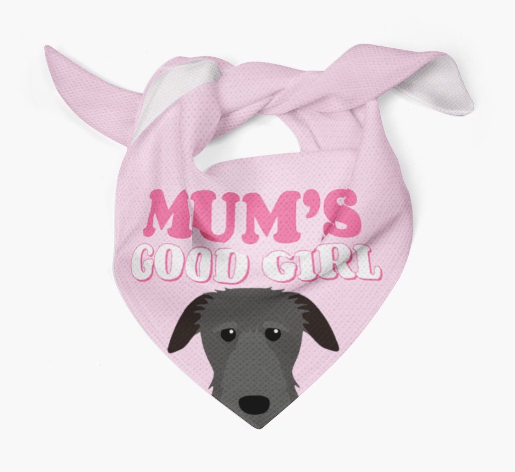 'Mum's Good Girl' - Personalised {breedFullName} Bandana