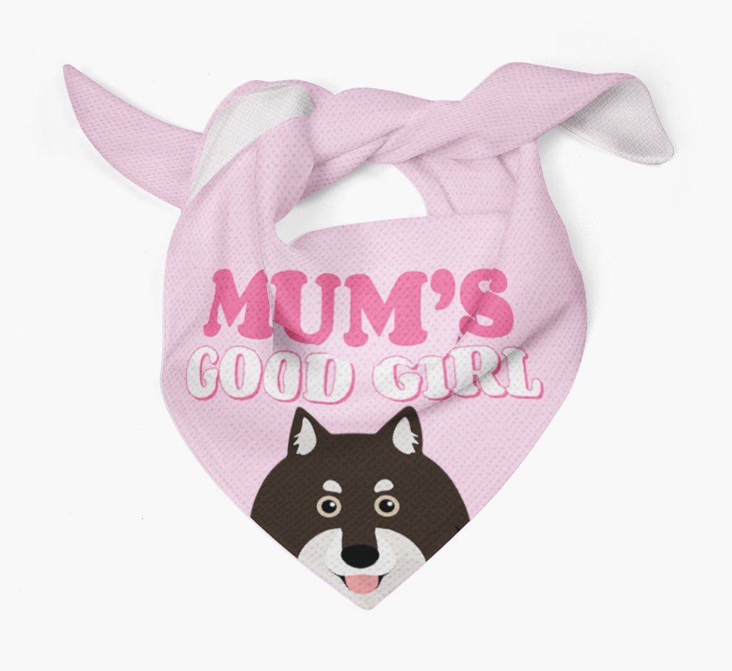 'Mum's Good Girl' - Personalised {breedFullName} Bandana