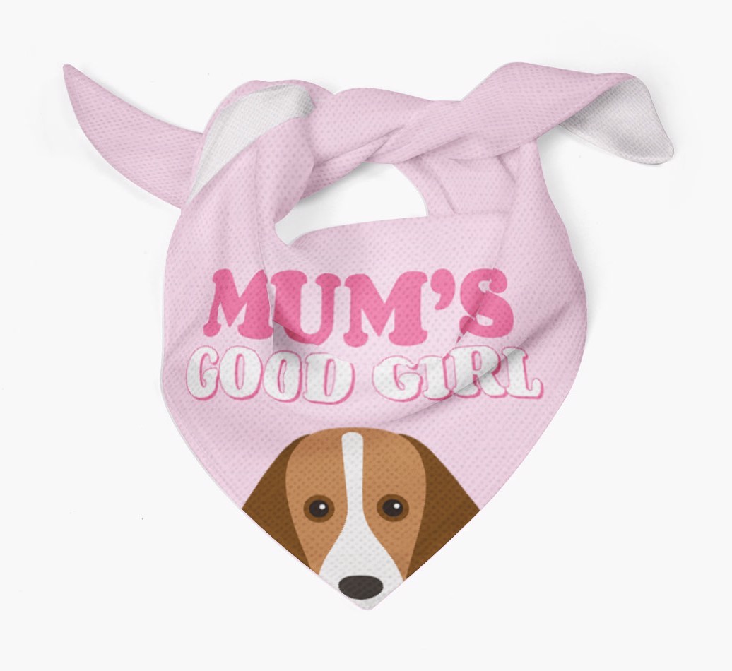 'Mum's Good Girl' - Personalised {breedFullName} Bandana