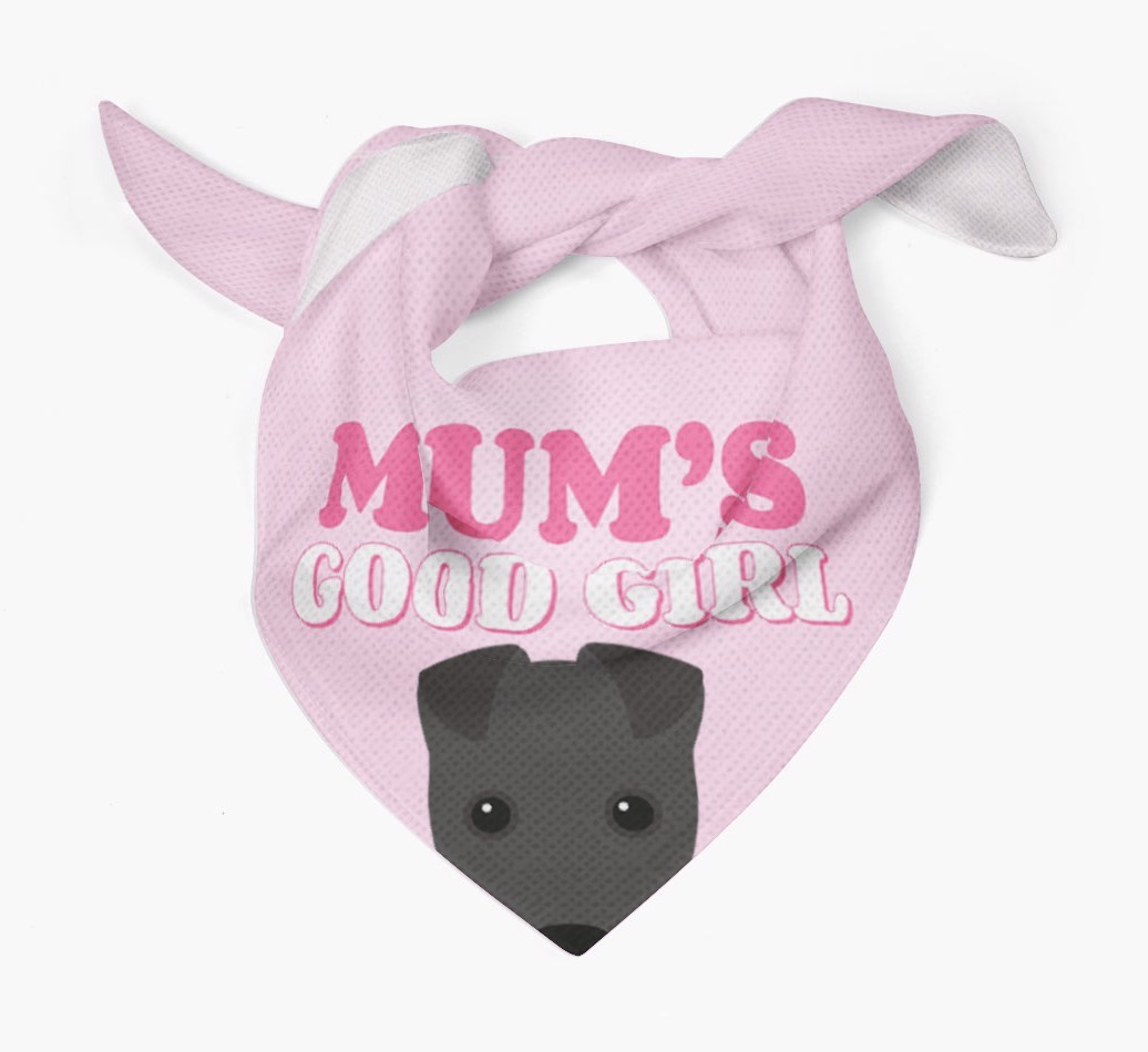 'Mum's Good Girl' - Personalised {breedFullName} Bandana