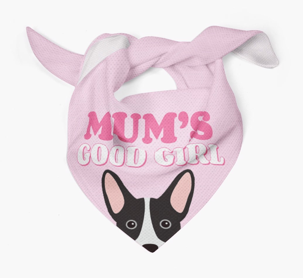 'Mum's Good Girl' - Personalised {breedFullName} Bandana