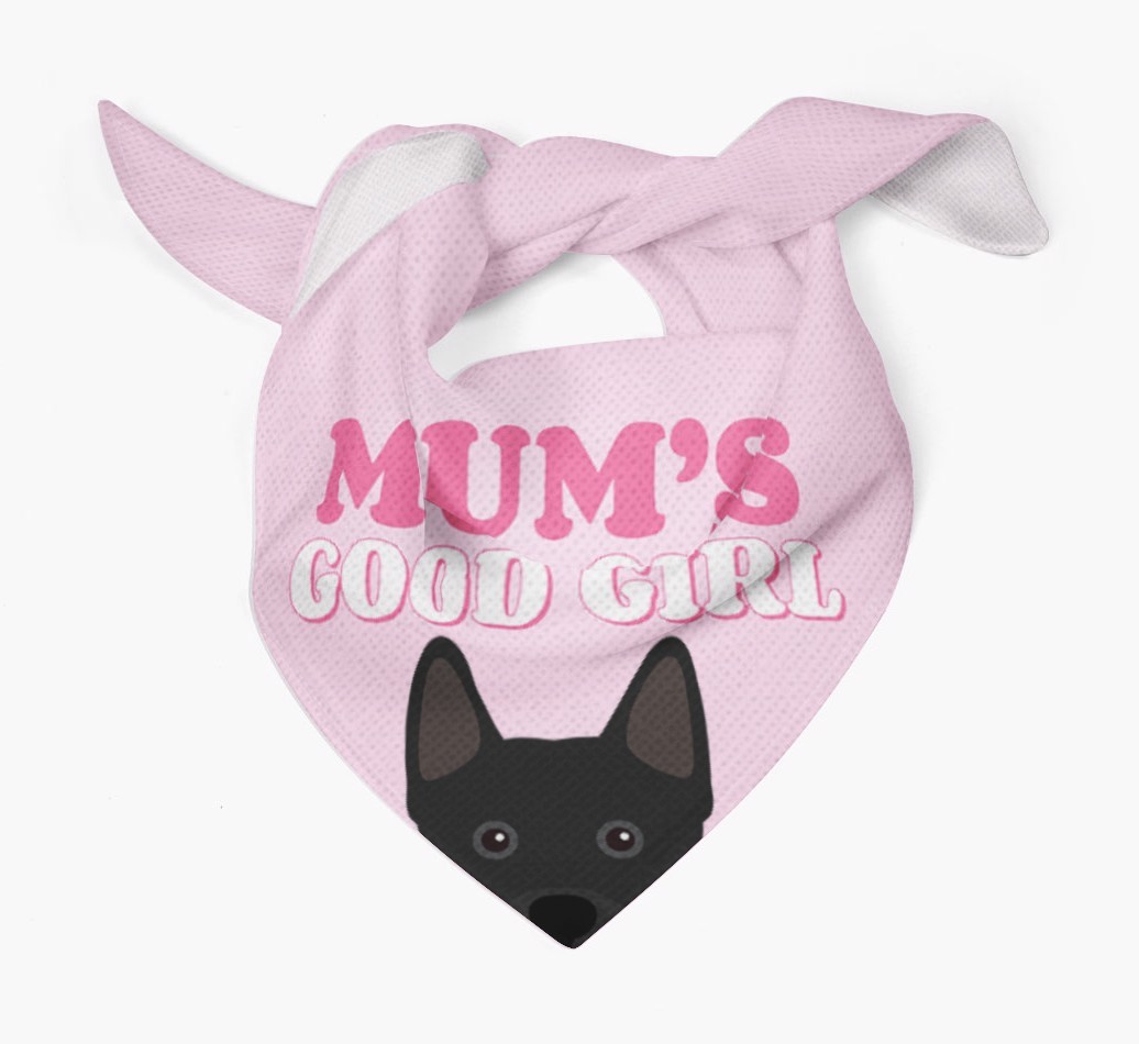 'Mum's Good Girl' - Personalised {breedFullName} Bandana