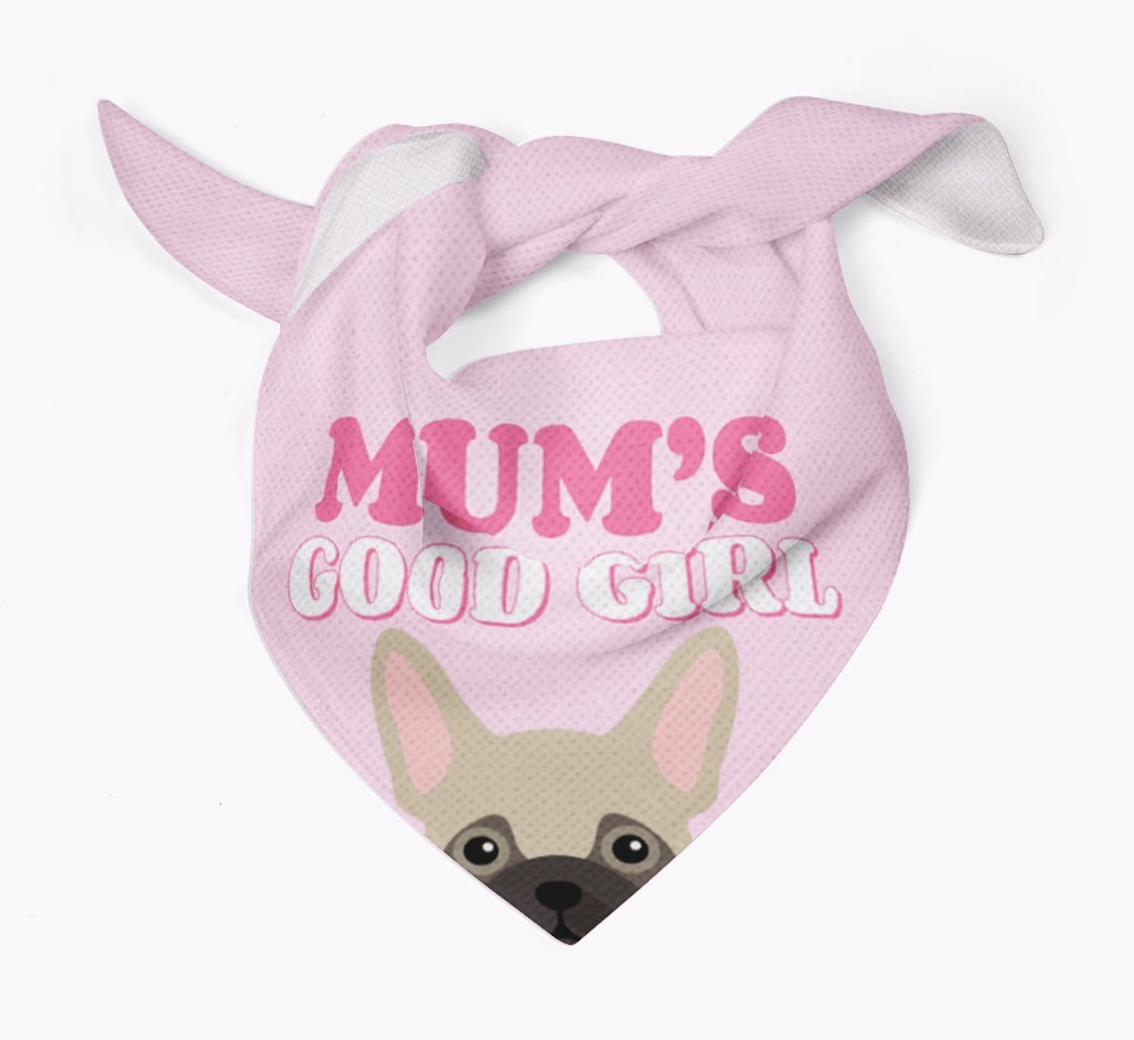 'Mum's Good Girl' - Personalised {breedFullName} Bandana