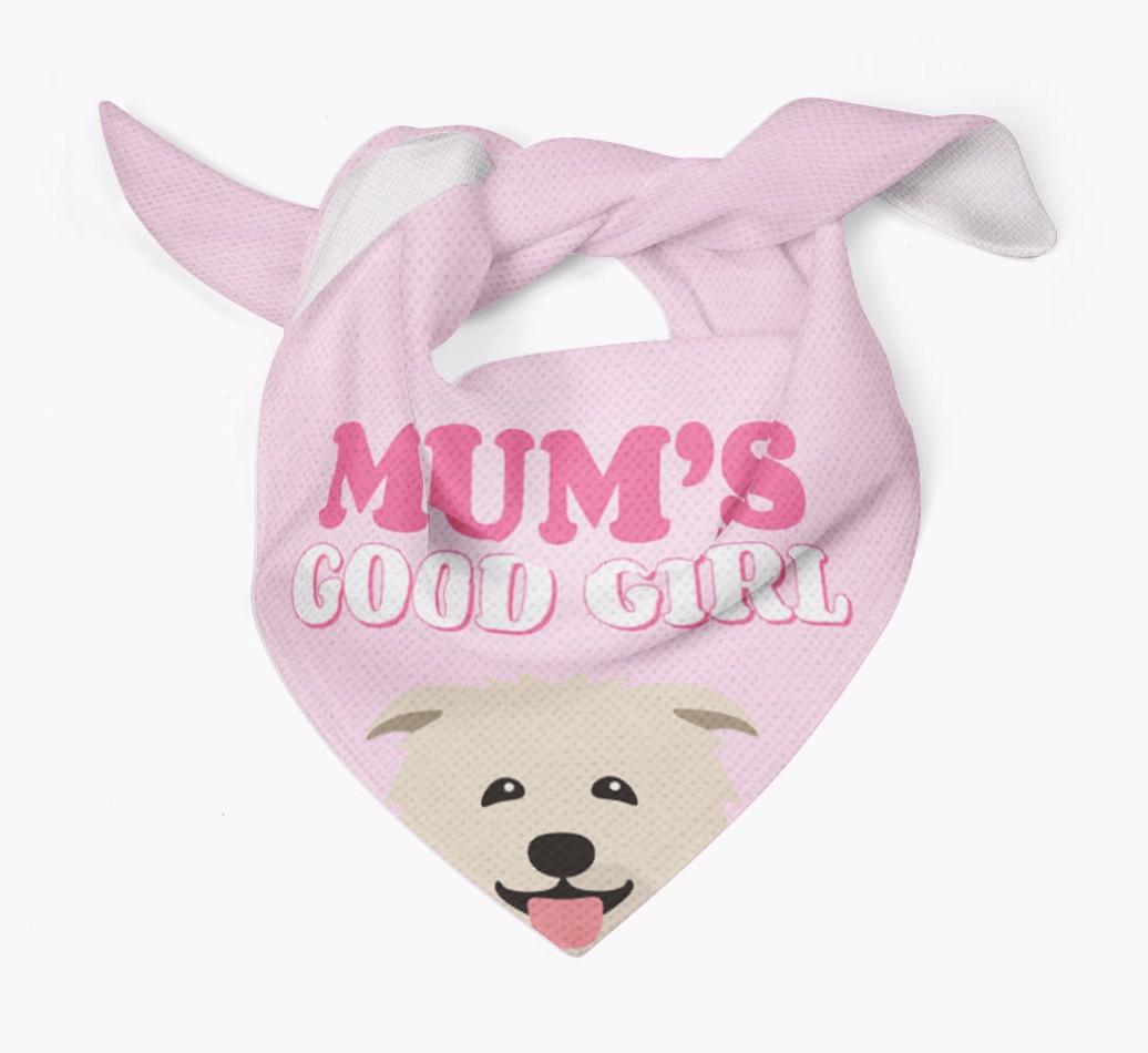 'Mum's Good Girl' - Personalised {breedFullName} Bandana