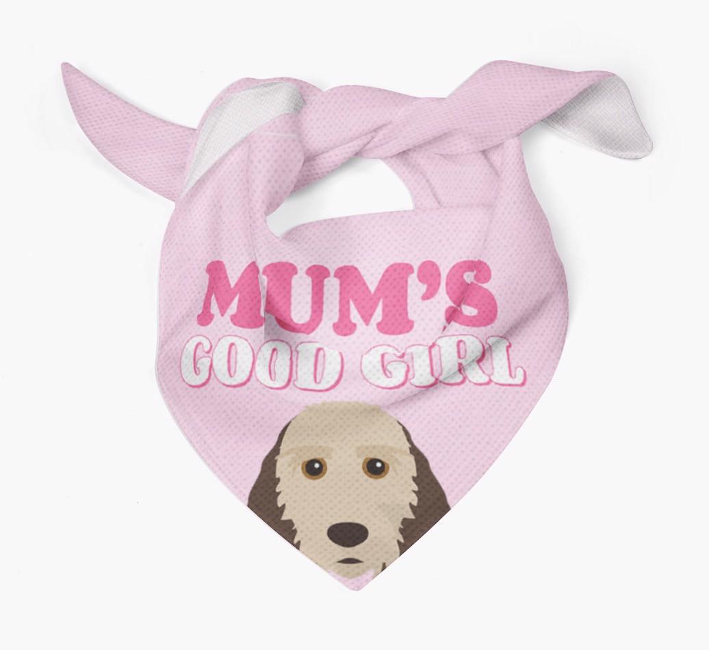 'Mum's Good Girl' - Personalised {breedFullName} Bandana