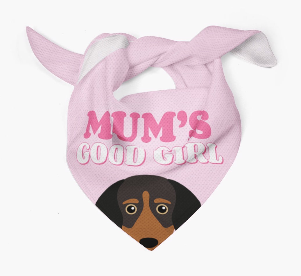 'Mum's Good Girl' - Personalised {breedFullName} Bandana