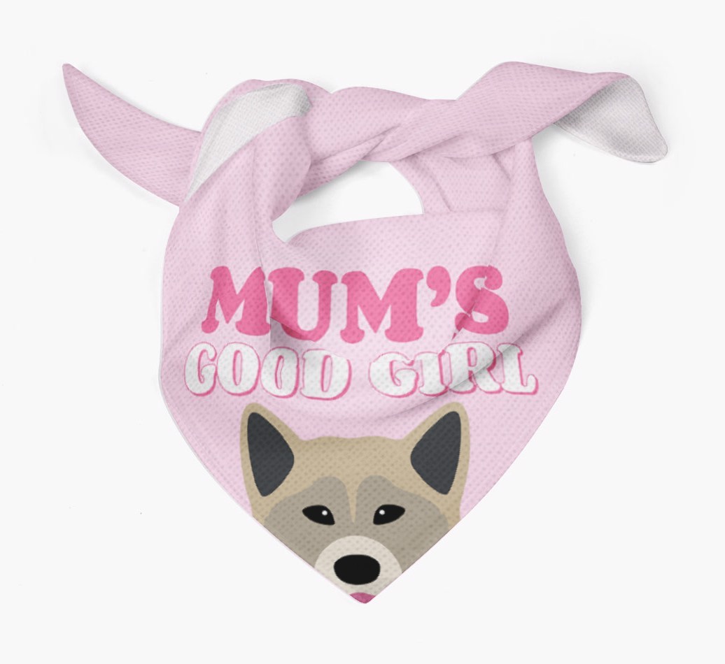 'Mum's Good Girl' - Personalised {breedFullName} Bandana