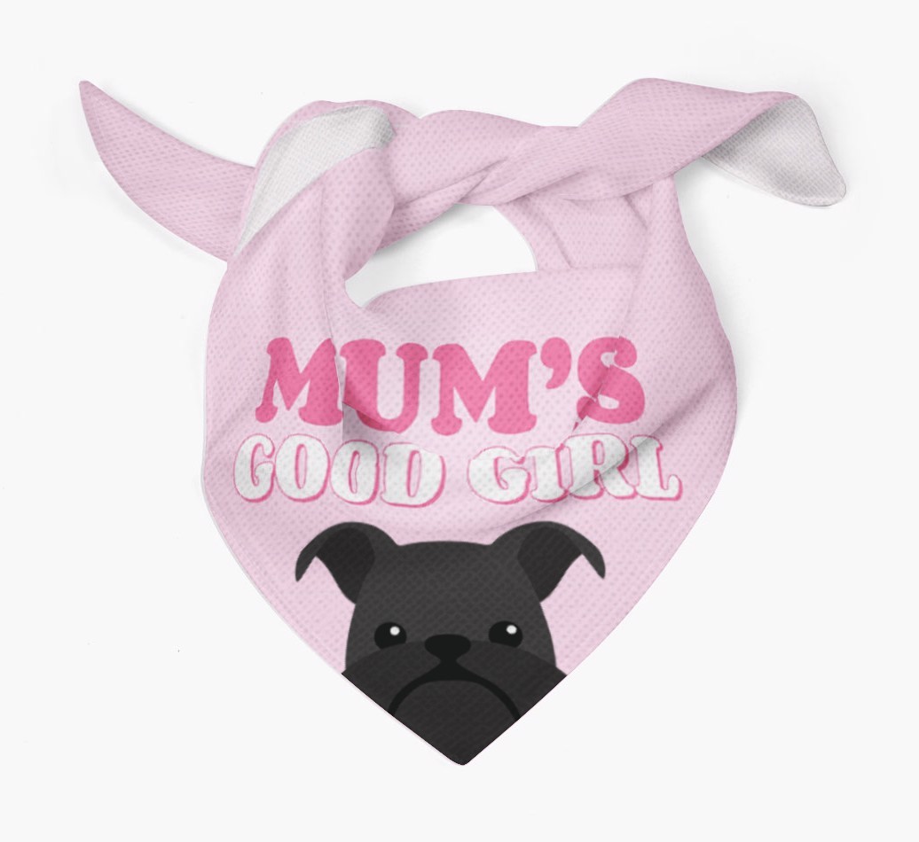 'Mum's Good Girl' - Personalised {breedFullName} Bandana