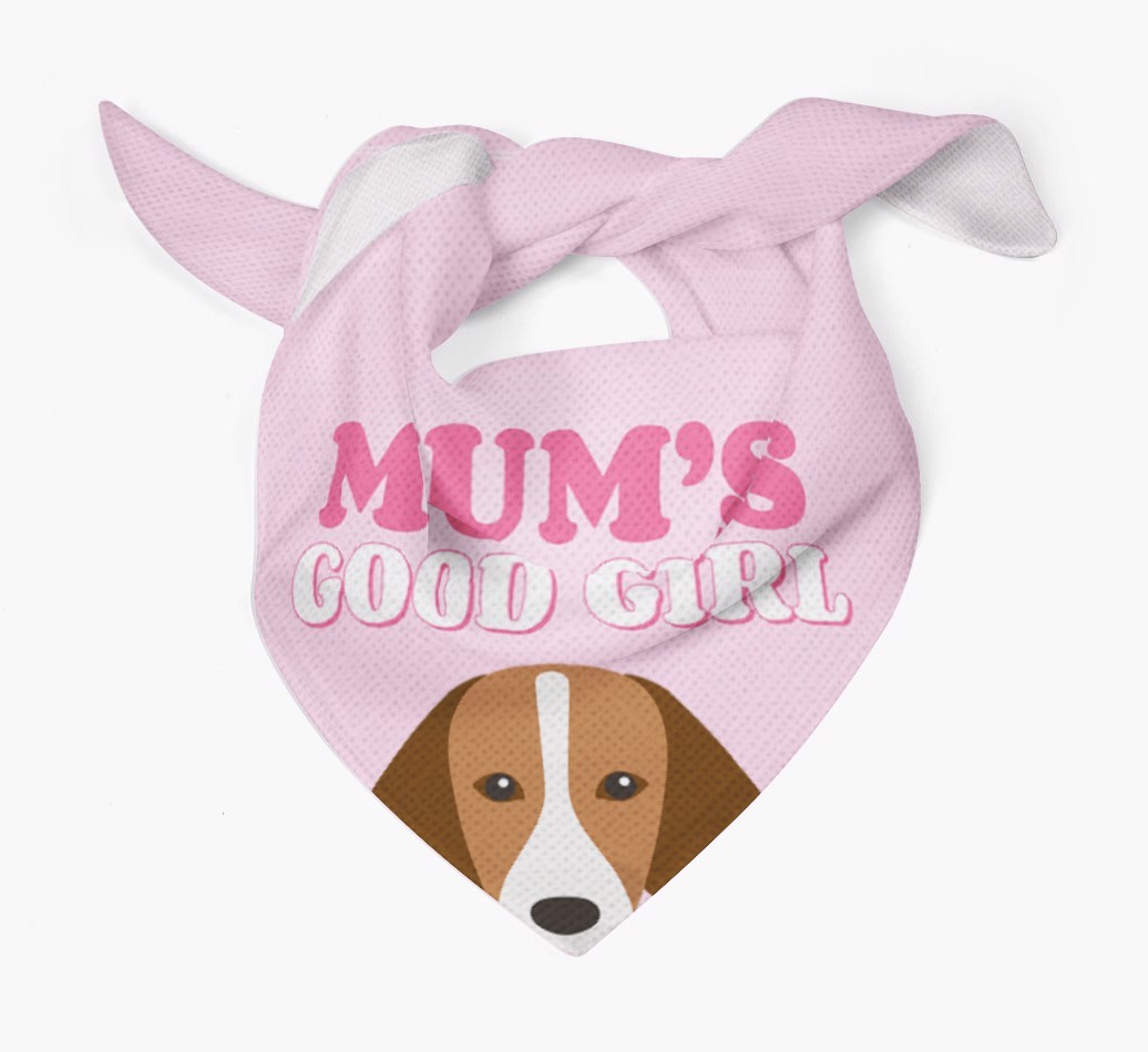 'Mum's Good Girl' - Personalised {breedFullName} Bandana