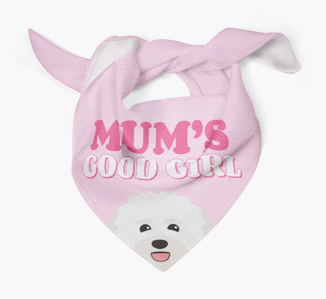 'Mum's Good Girl' - Personalised {breedFullName} Bandana