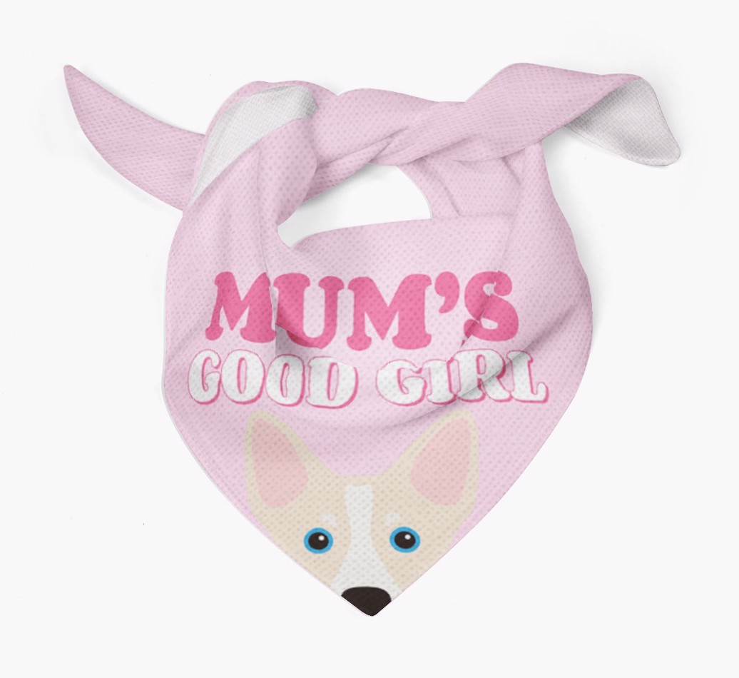 'Mum's Good Girl' - Personalised {breedFullName} Bandana