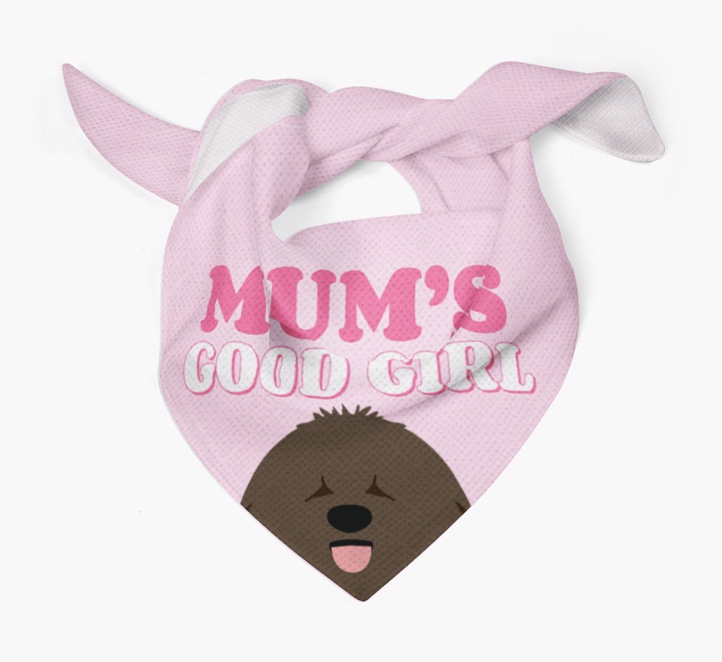 'Mum's Good Girl' - Personalised {breedFullName} Bandana