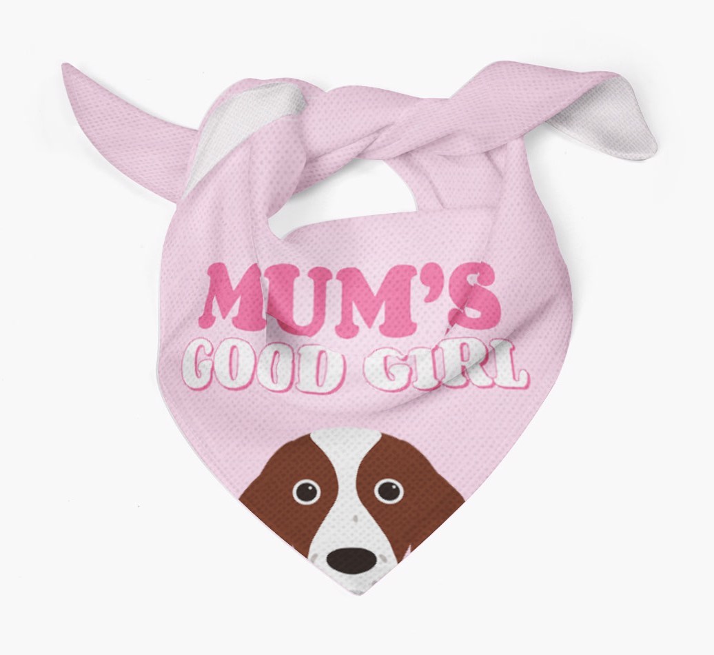 'Mum's Good Girl' - Personalised {breedFullName} Bandana