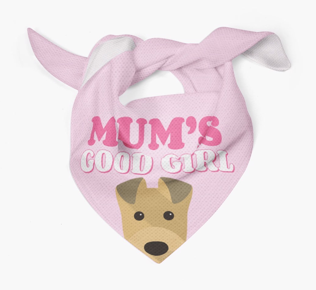 'Mum's Good Girl' - Personalised {breedFullName} Bandana