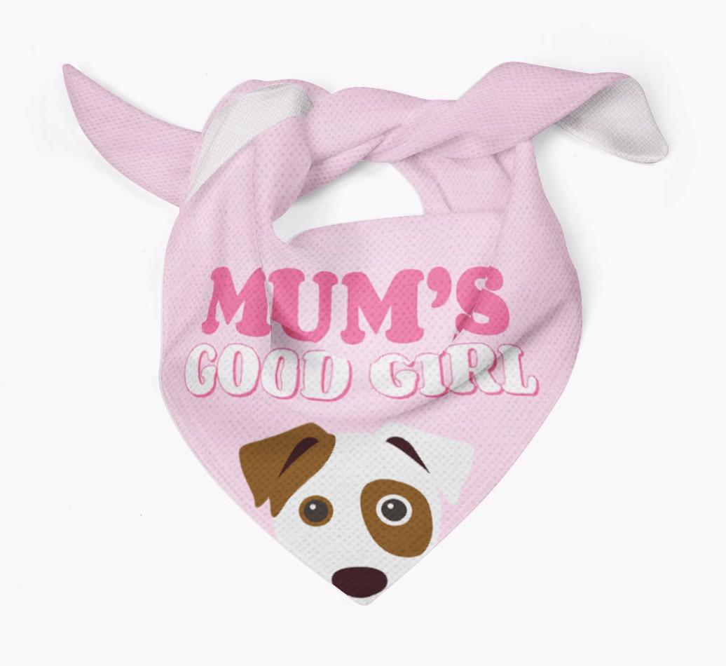 'Mum's Good Girl' - Personalised {breedFullName} Bandana