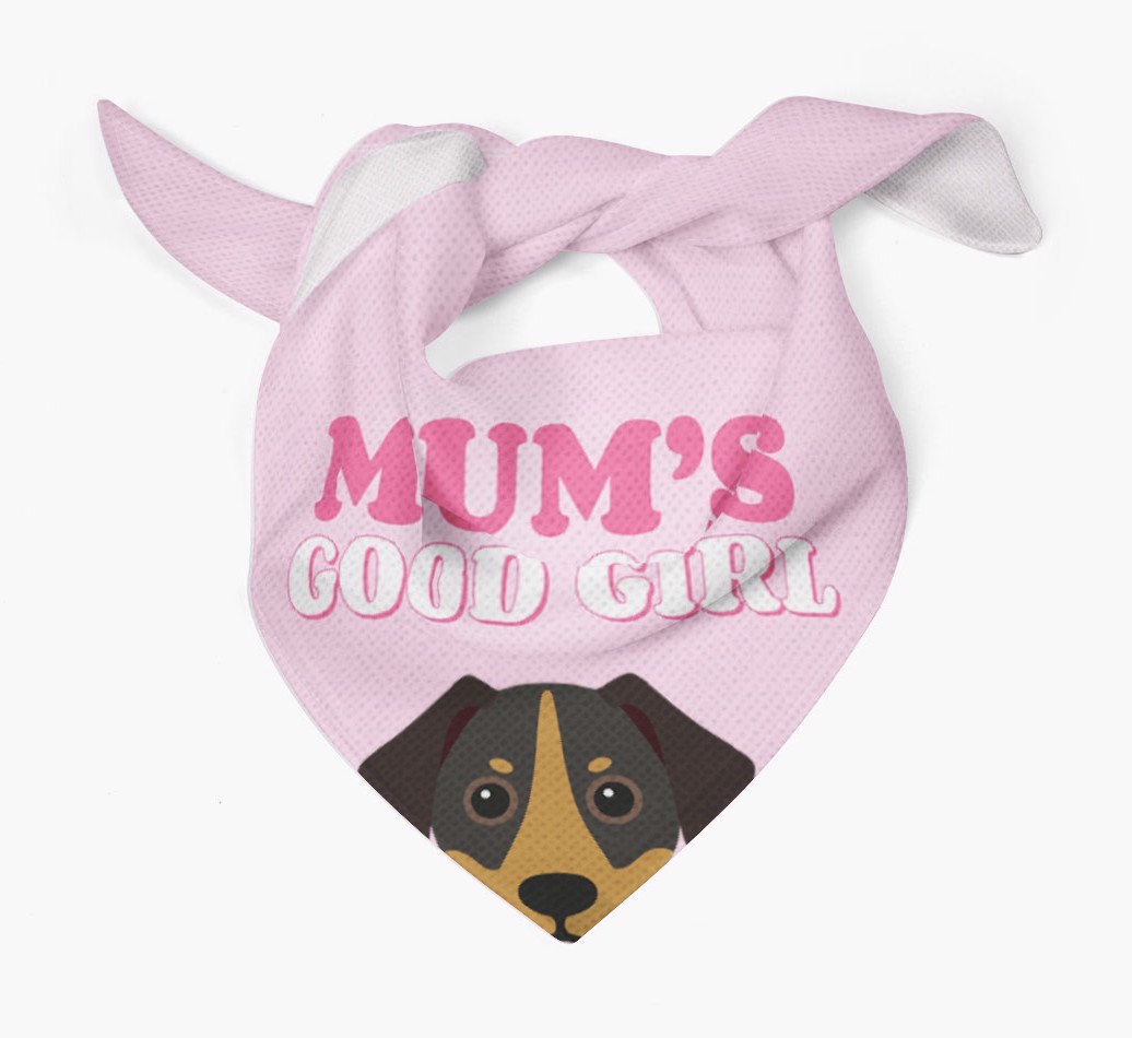 'Mum's Good Girl' - Personalised {breedFullName} Bandana