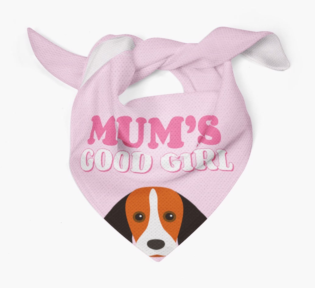 'Mum's Good Girl' - Personalised {breedFullName} Bandana