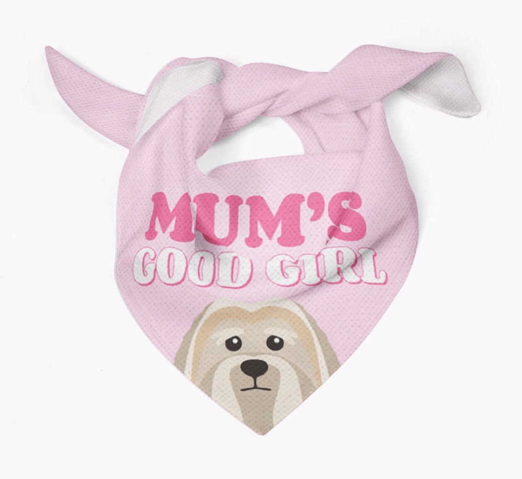'Mum's Good Girl' - Personalised {breedFullName} Bandana