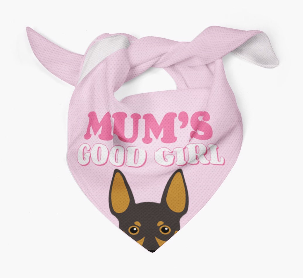 'Mum's Good Girl' - Personalised {breedFullName} Bandana