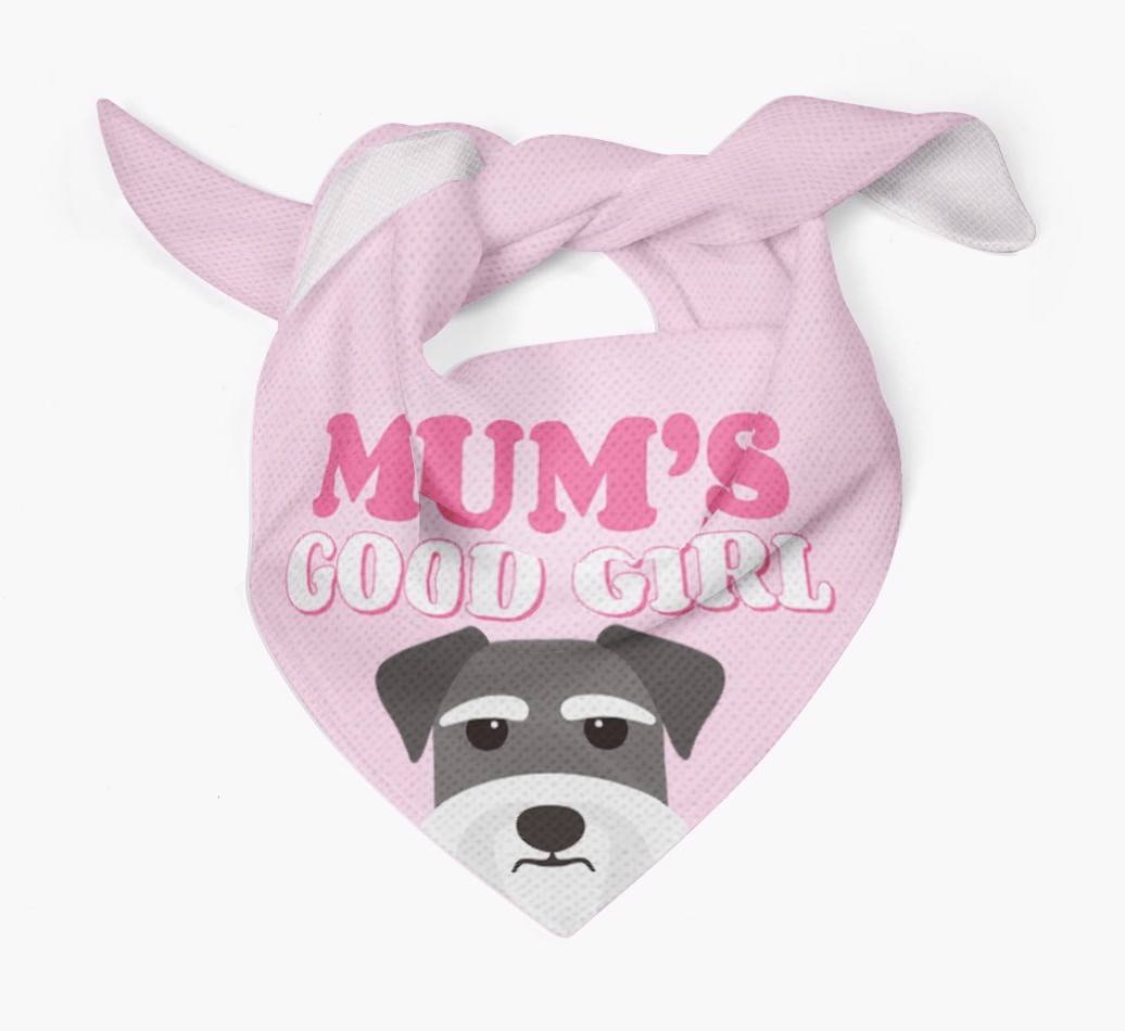 'Mum's Good Girl' - Personalised {breedFullName} Bandana