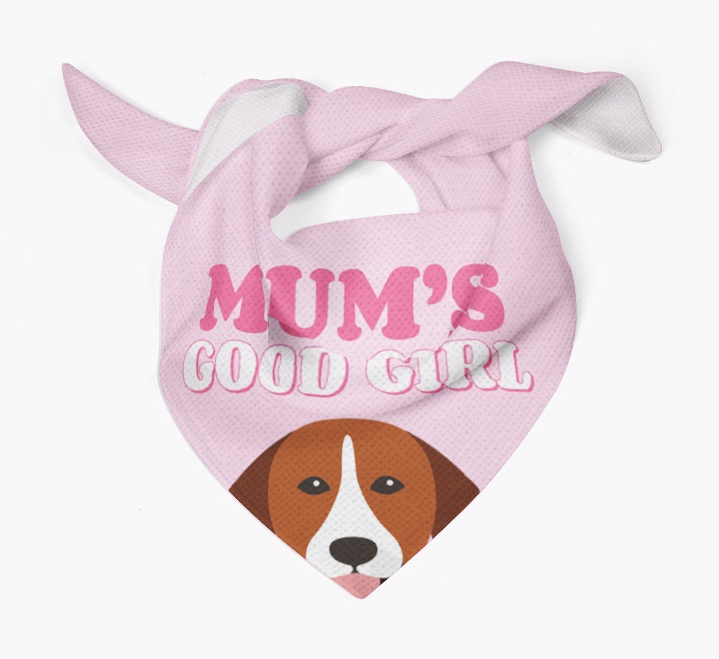'Mum's Good Girl' - Personalised {breedFullName} Bandana