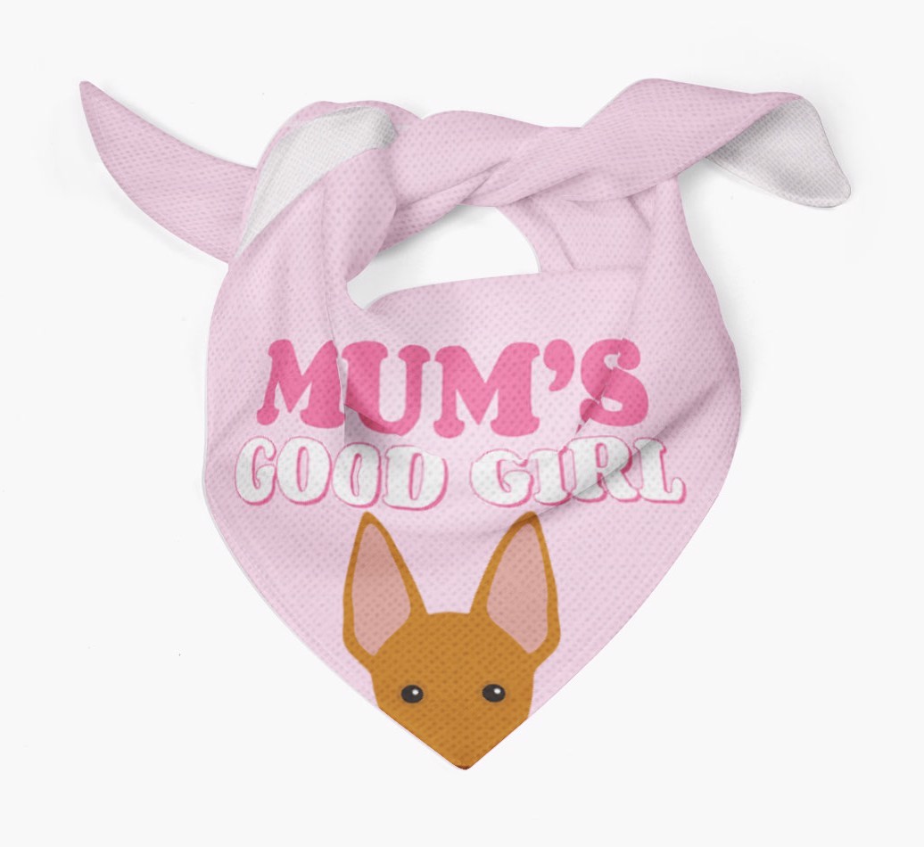 'Mum's Good Girl' - Personalised {breedFullName} Bandana