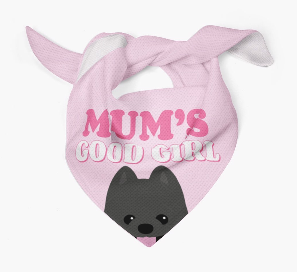 'Mum's Good Girl' - Personalised {breedFullName} Bandana