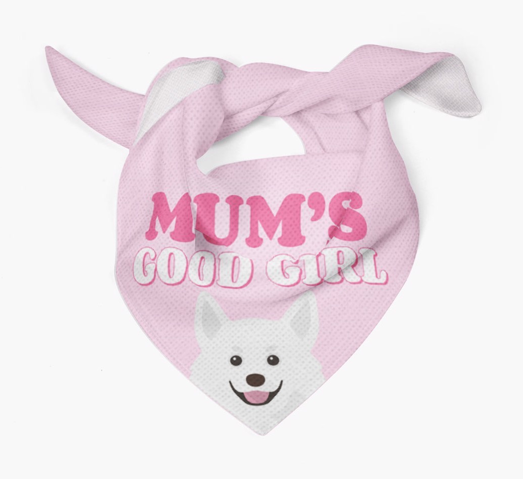 'Mum's Good Girl' - Personalised {breedFullName} Bandana