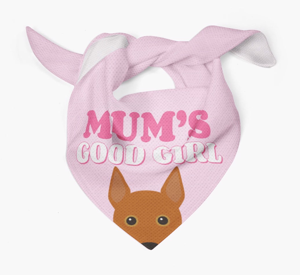 'Mum's Good Girl' - Personalised {breedFullName} Bandana