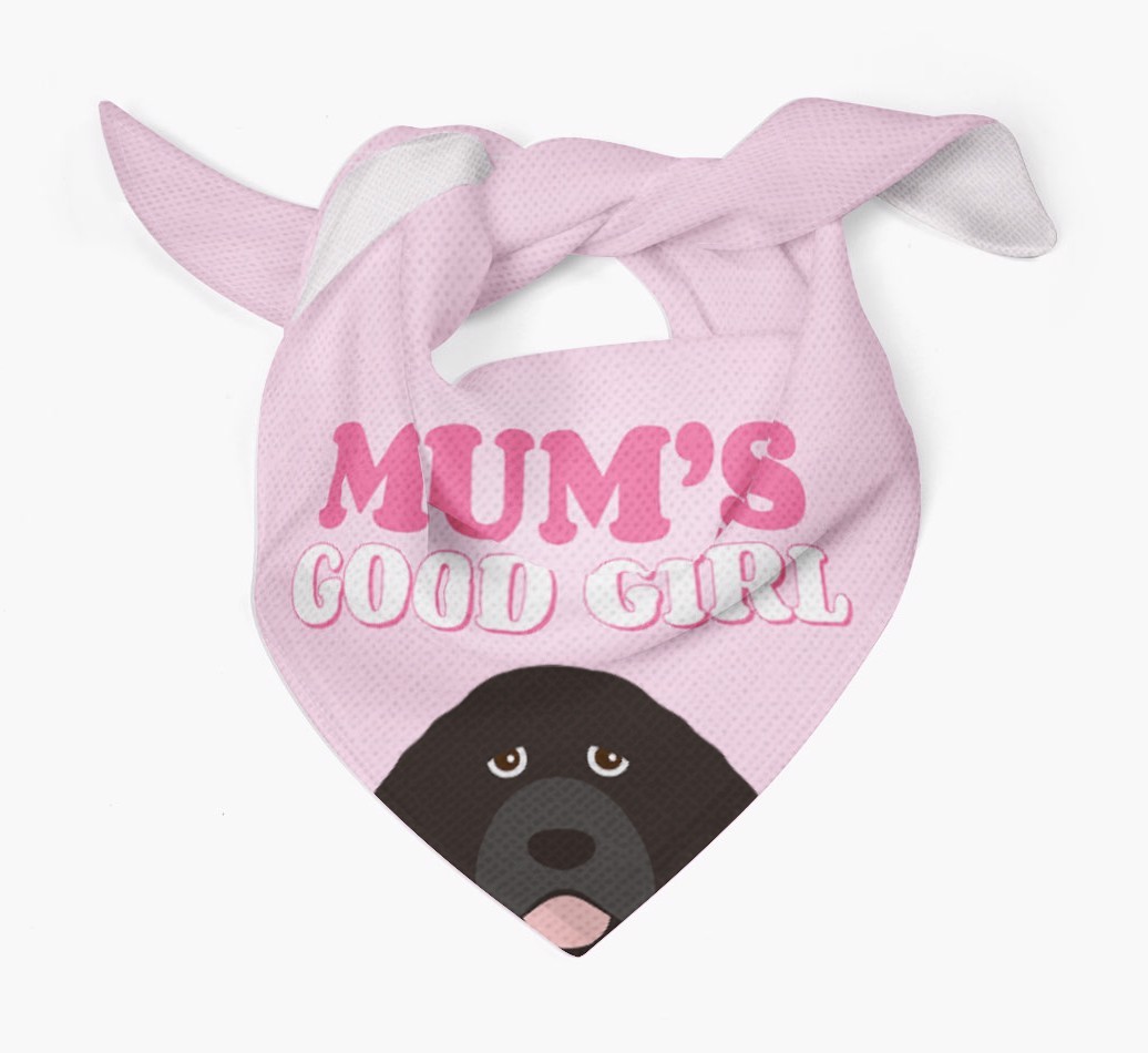 'Mum's Good Girl' - Personalised {breedFullName} Bandana