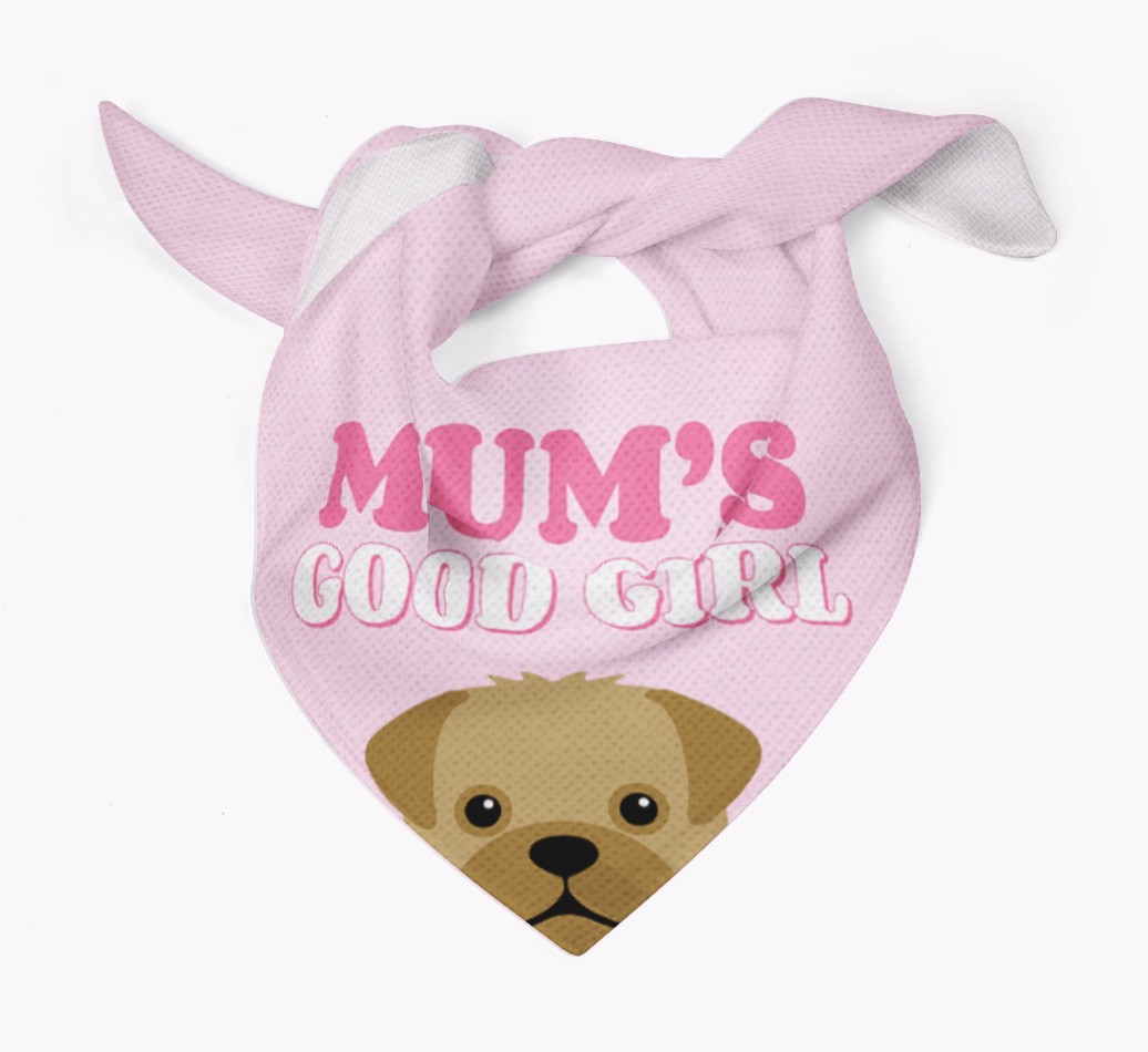 'Mum's Good Girl' - Personalised {breedFullName} Bandana