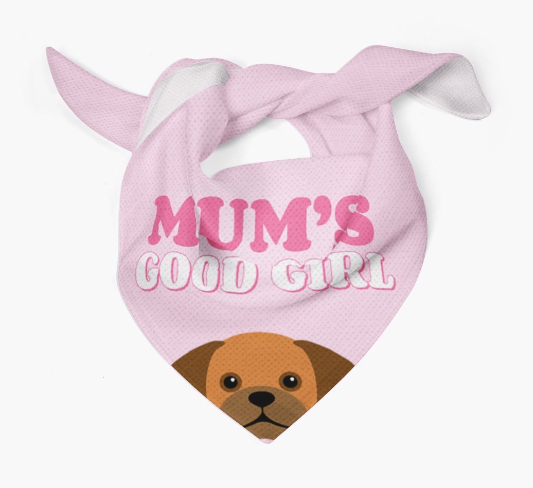 'Mum's Good Girl' - Personalised {breedFullName} Bandana