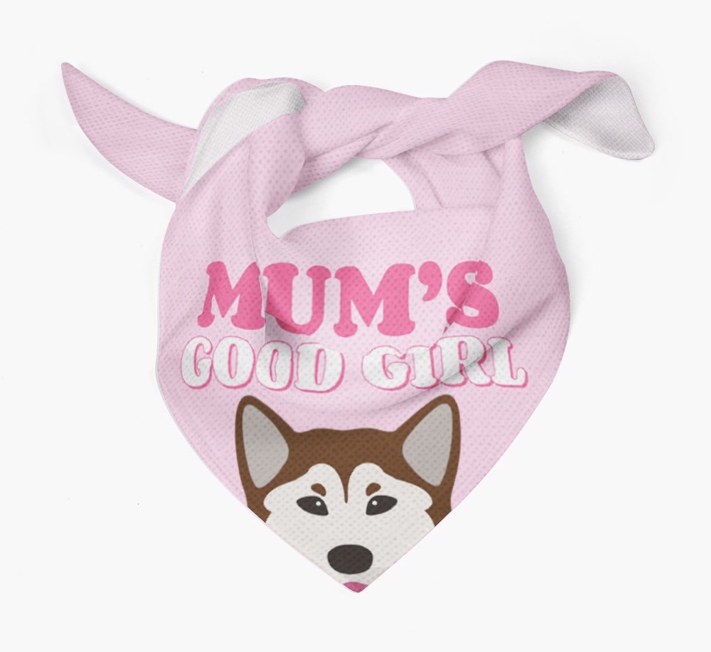 'Mum's Good Girl' - Personalised {breedFullName} Bandana
